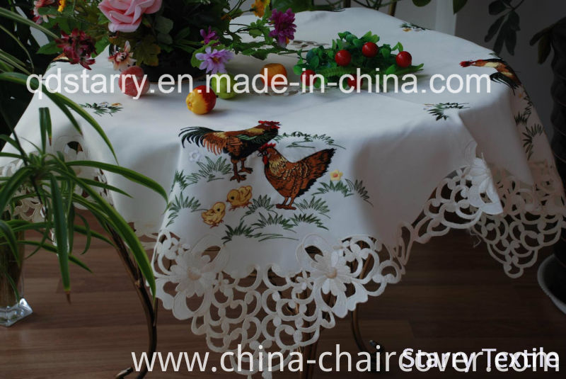 Fh-17 Chicken Tablecloth for Easter